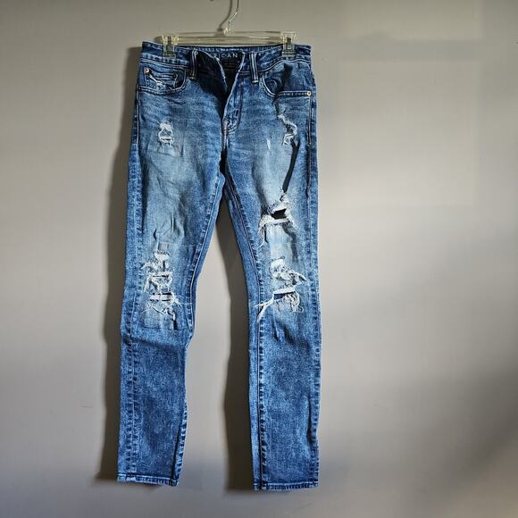 Jeans American Eagle Skinny - Taille 0 Regular - Design Avec Surpiqûres - Occasion Très Bon état